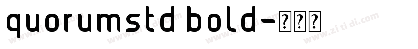 quorumstd bold字体转换